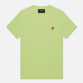 Мужская футболка Lyle &amp; Scott Plain Crew Neck, цвет зелёный, размер M