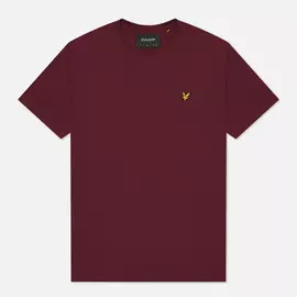 Мужская футболка Lyle &amp; Scott Plain Regular Fit, цвет бордовый, размер XS
