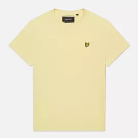 Мужская футболка Lyle &amp; Scott Plain Regular Fit, цвет жёлтый, размер XXS