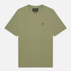 Мужская футболка Lyle &amp; Scott Relaxed Pocket, цвет оливковый, размер XXL