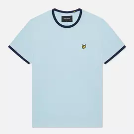 Мужская футболка Lyle &amp; Scott Ringer, цвет голубой, размер L