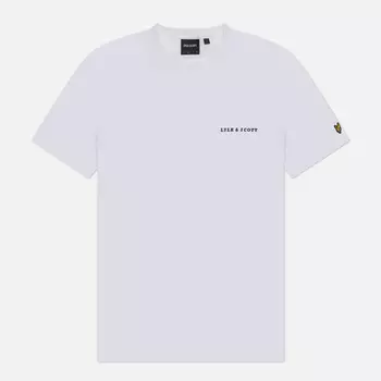 Мужская футболка Lyle & Scott Embroidered Script Logo Regular Fit, цвет белый, размер XXL