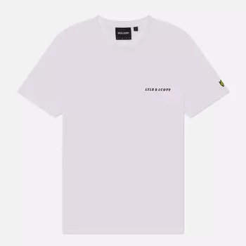 Мужская футболка Lyle & Scott Embroidered Script Logo Regular Fit, цвет белый, размер M