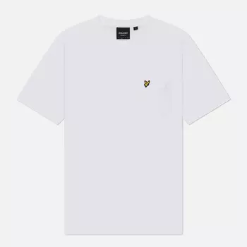Мужская футболка Lyle & Scott Plain Pique Pocket, цвет белый, размер XXL