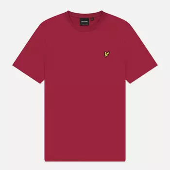 Мужская футболка Lyle & Scott Plain Regular Fit, цвет бордовый, размер L