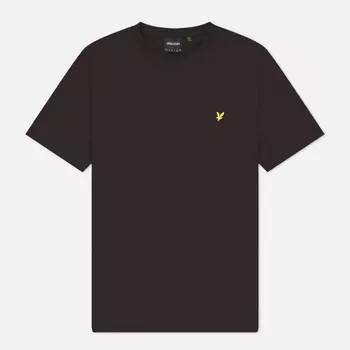 Мужская футболка Lyle & Scott Plain Regular Fit, цвет коричневый, размер XL