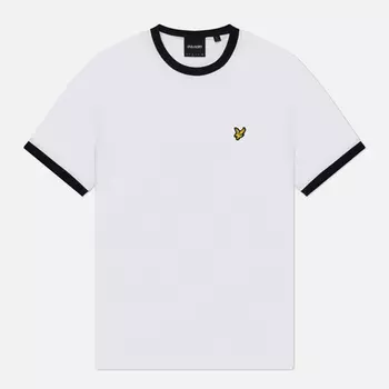 Мужская футболка Lyle & Scott Ringer Embroidered Eagle, цвет белый, размер L