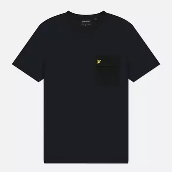 Мужская футболка Lyle & Scott Woven Pocket, цвет синий, размер S