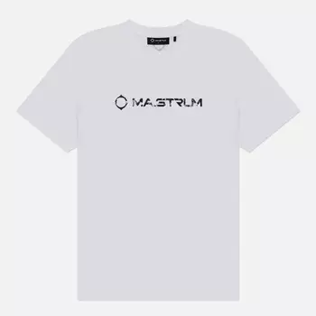 Мужская футболка MA.Strum Cracked Logo, цвет белый, размер XXXL