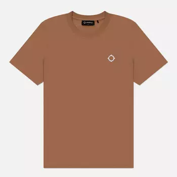 Мужская футболка MA.Strum Icon Embroidered ID, цвет коричневый, размер XXL