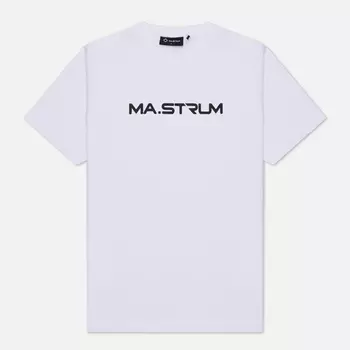 Мужская футболка MA.Strum Logo Chest Print, цвет белый, размер L