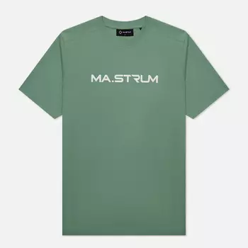 Мужская футболка MA.Strum Logo Chest Print, цвет зелёный, размер M