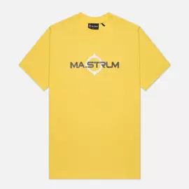 Мужская футболка MA.Strum Logo Print, цвет жёлтый, размер XL