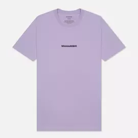 Мужская футболка maharishi Organic Military Type Embroidery, цвет фиолетовый, размер M