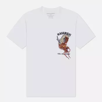 Мужская футболка maharishi Tour Tiger Dragon, цвет белый, размер XL