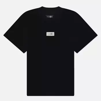 Мужская футболка Maison Margiela MM6 Birka Logo Numbers, цвет чёрный, размер M
