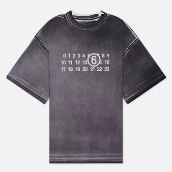 Мужская футболка Maison Margiela MM6 Numerical Logo Print, цвет белый, размер S