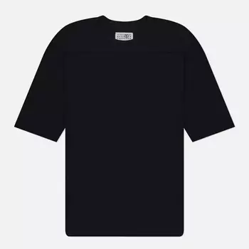 Мужская футболка Maison Margiela MM6 Signature Single Stitch Logo, цвет чёрный, размер XXL