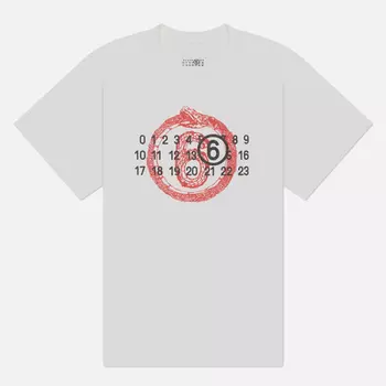 Мужская футболка Maison Margiela MM6 Year Of The Snake, цвет белый, размер XS