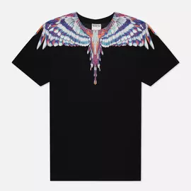 Мужская футболка Marcelo Burlon Birds Wings Regular, цвет чёрный, размер L