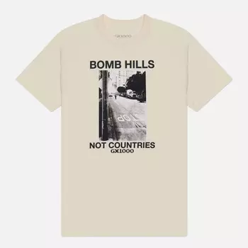 Мужская футболка GX1000 Bomb Hills, цвет бежевый, размер XXL