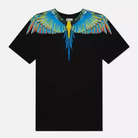 Мужская футболка Marcelo Burlon Birds Wings Regular, цвет чёрный, размер XL
