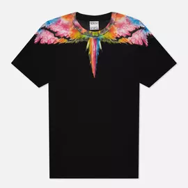 Мужская футболка Marcelo Burlon Colordust Wings Regular, цвет чёрный, размер L