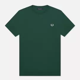 Мужская футболка Fred Perry Ringer, цвет зелёный, размер XXL