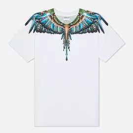 Мужская футболка Marcelo Burlon Grizzly Wings Regular Crewneck, цвет белый, размер XL