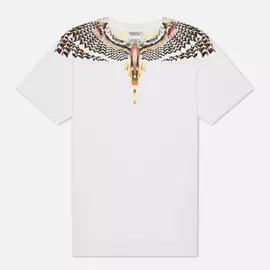 Мужская футболка Marcelo Burlon Grizzly Wings Regular, цвет белый, размер S