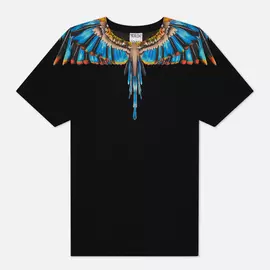 Мужская футболка Marcelo Burlon Grizzly Wings Regular, цвет чёрный, размер S