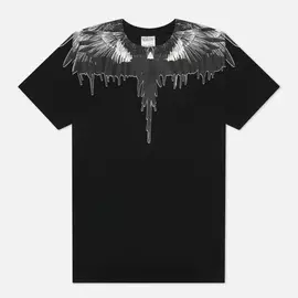 Мужская футболка Marcelo Burlon Tar Wings Regular, цвет чёрный, размер S