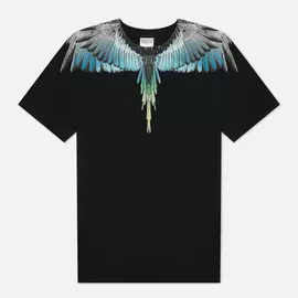 Мужская футболка Marcelo Burlon Wings Regular, цвет чёрный, размер L