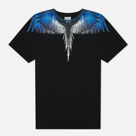 Мужская футболка Marcelo Burlon Wings Regular, цвет чёрный, размер L