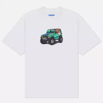 Мужская футболка MARKET 4x4 Bear, цвет белый, размер S