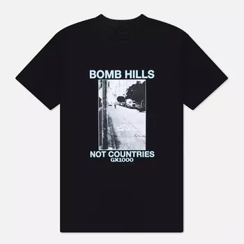 Мужская футболка GX1000 Bomb Hills Not Countries, цвет чёрный, размер XXL