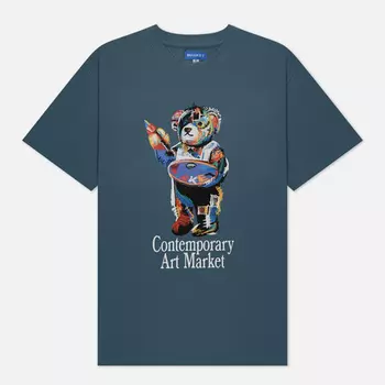 Мужская футболка MARKET Art Market Bear, цвет синий, размер XXL