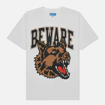 Мужская футболка MARKET Classic Beware, цвет белый, размер XXL