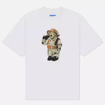Мужская футболка MARKET Hunter Bear, цвет белый, размер M