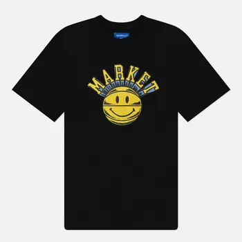 Мужская футболка MARKET Market Smiley Hoops, цвет чёрный, размер XXL