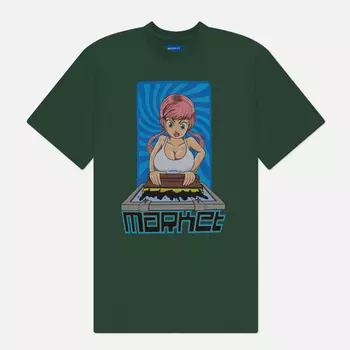 Мужская футболка MARKET Print Shop, цвет зелёный, размер XXL