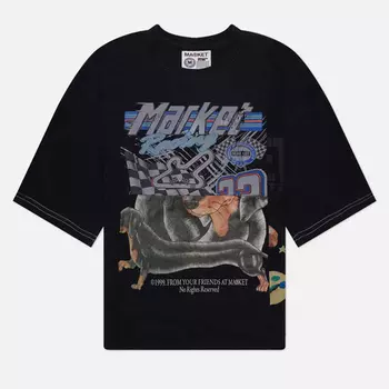 Мужская футболка MARKET Reverse Weave 6 Panel Rework 16, цвет чёрный, размер XL