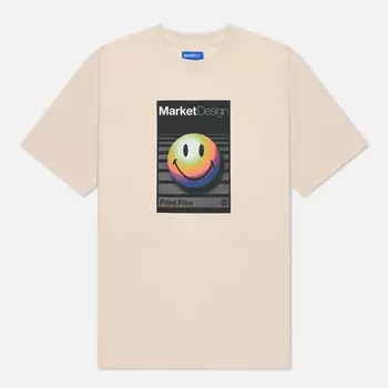 Мужская футболка MARKET Smiley Analogue, цвет бежевый, размер XXL