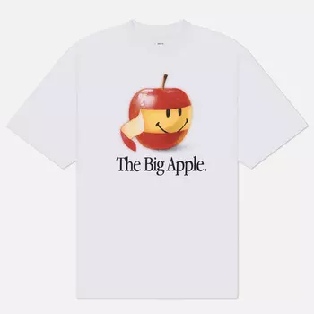 Мужская футболка MARKET Smiley Big Apple, цвет белый, размер M