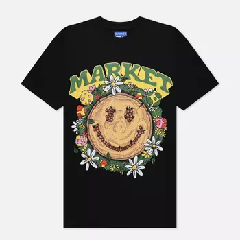 Мужская футболка MARKET Smiley Decomposition, цвет чёрный, размер M