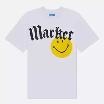 Мужская футболка MARKET Smiley Gothic, цвет белый, размер XXL