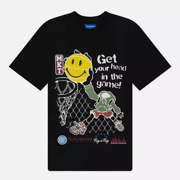 Мужская футболка MARKET Smiley Head In The Game, цвет чёрный, размер XL