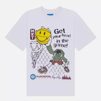 Мужская футболка MARKET Smiley Head In The Game, цвет белый, размер XXL