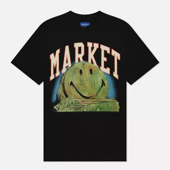 Мужская футболка MARKET Smiley Out Of Body, цвет чёрный, размер XXL
