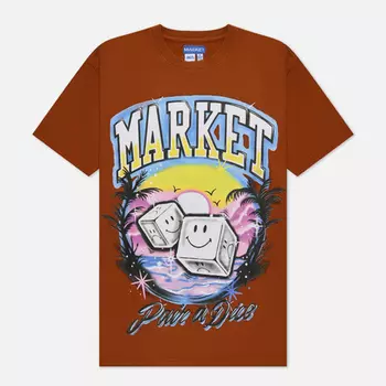 Мужская футболка MARKET Smiley Pair Of Dice, цвет оранжевый, размер XXL